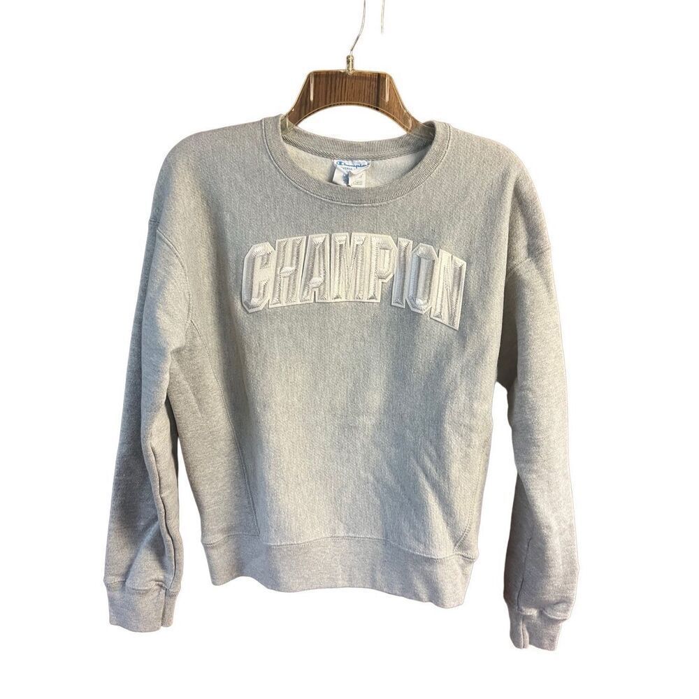 Champion Womans Reverse Weave Crewneck Sweatshirt Embroidered Sz S NWT